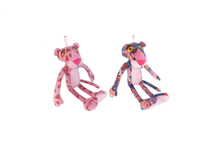 (Mis 0) PANTERA ROSA (Pink panther)  – Cuori e Graffiti – Peluche 14cm c/bagclip 2ass…x396